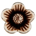 Clayre & Eef Door Knob Flower Ø 5x3 cm Beige Ceramic