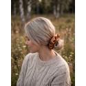 Clayre & Eef Bandes élastiques pour cheveux Ø 10 cm Marron Synthétique