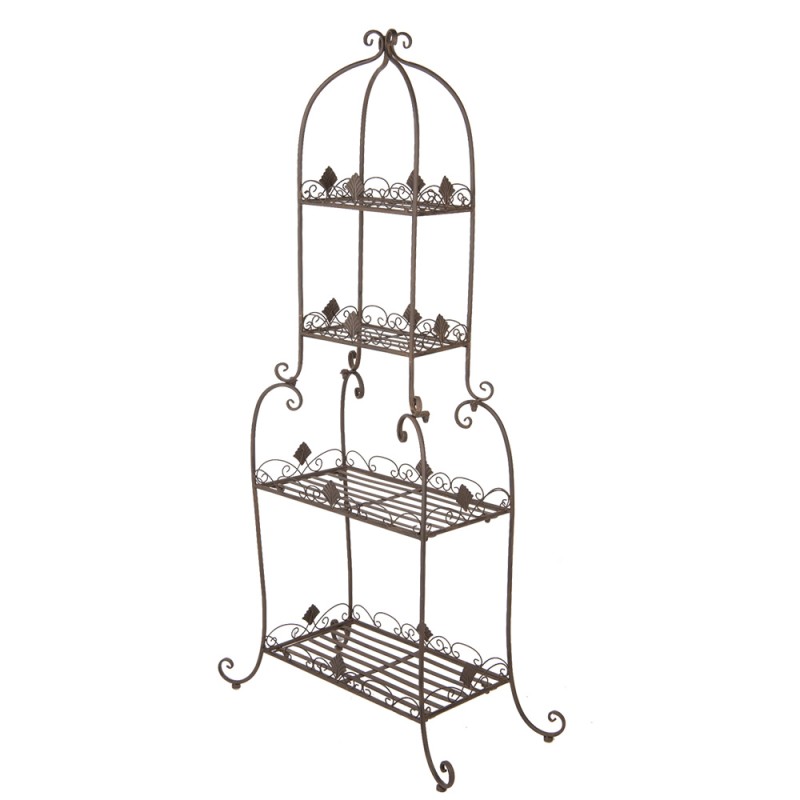 Clayre & Eef Pflanzenhalter 74x39x160 cm Braun Metall