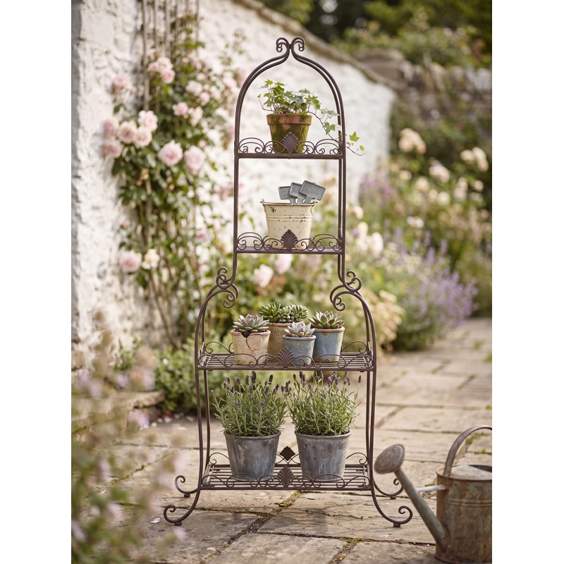 Clayre & Eef Pflanzenhalter 74x39x160 cm Braun Metall