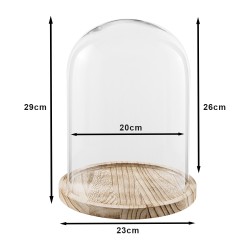 Clayre & Eef Glocke Ø 23x29 cm Glas