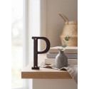 Clayre & Eef Iron Letter P 13 cm Brown Iron