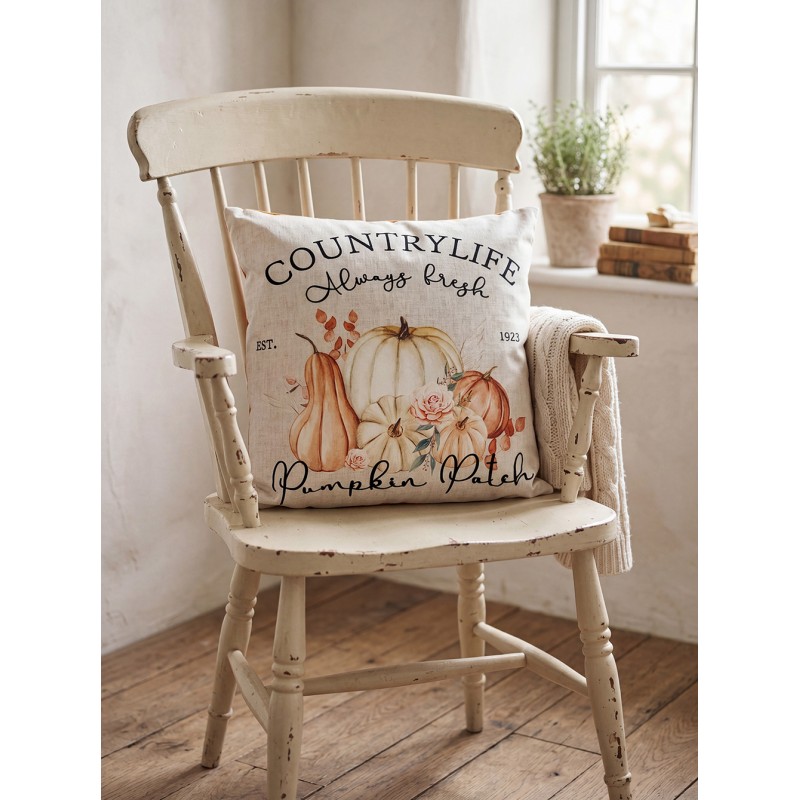 Clayre & Eef Federa per cuscino 45x45 cm Beige Poliestere Zucca