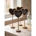 Clayre & Eef Kreidetafel 8x5x27 cm Schwarz Holz