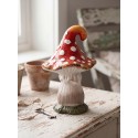 Clayre & Eef Dekorationsfigur Pilz 11x11x16 cm Rot Keramik