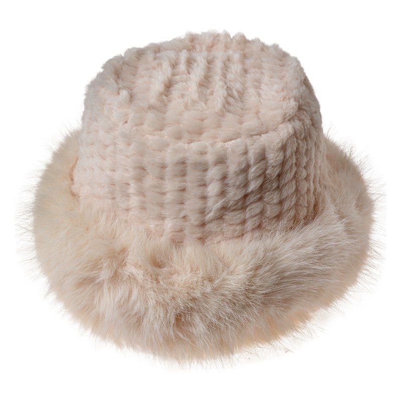 Clayre & Eef Mütze Damen Beige Synthetisch