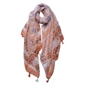 Juleeze Sciarpa donna stampata 90x180 cm Arancione Sintetico