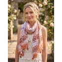 Juleeze Sciarpa donna stampata 90x180 cm Arancione Sintetico