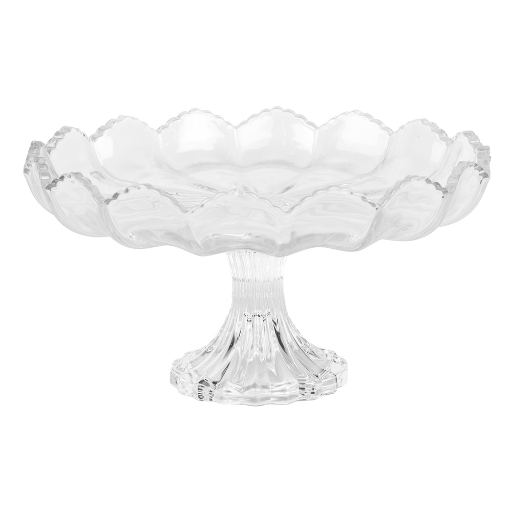 Clayre & Eef Schaal Ø 23x12 cm Transparant Glas afbeelding 1