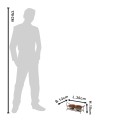 Clayre & Eef Supporto per piante 30x12x10 cm Marrone Metallo