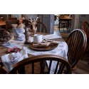 Clayre & Eef Chair Cushion Foam 40x40x4 cm Beige Cotton Deer