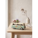 Clayre & Eef Image de décoration Caravane 17x7x11 cm Bleu Beige Métal