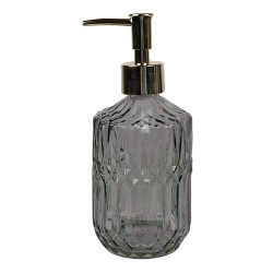 Clayre & Eef Distributeur de savon 400 ml Noir Verre