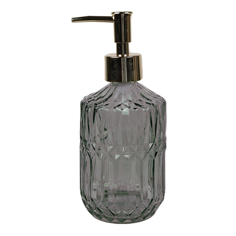 Clayre & Eef Seifenspender 400 ml Schwarz Glas