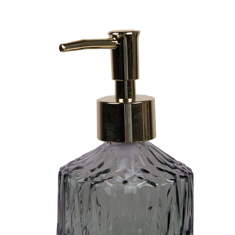 Clayre & Eef Seifenspender 400 ml Schwarz Glas