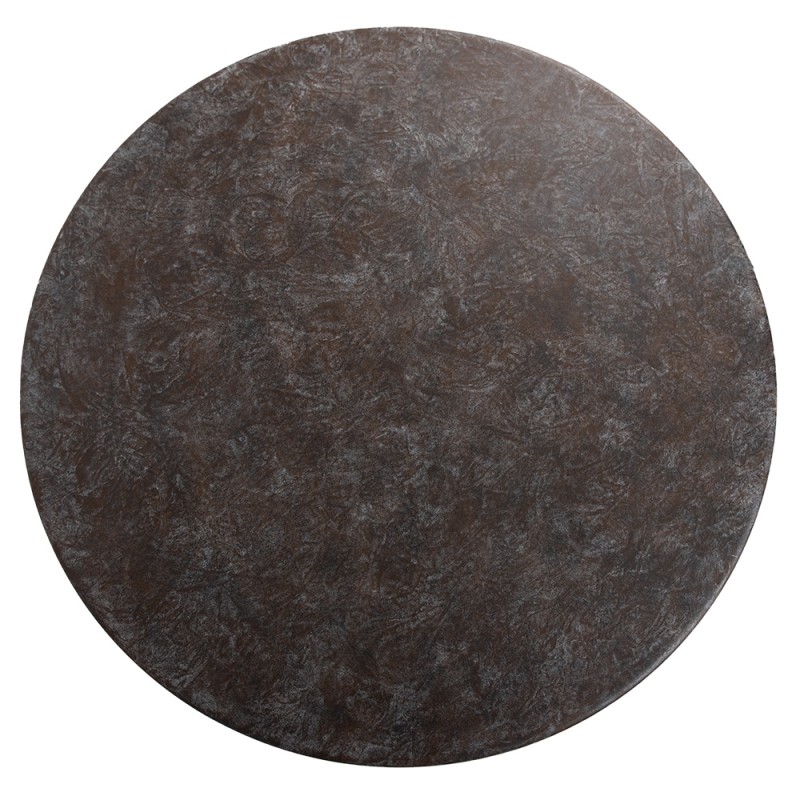 Clayre & Eef Tavolo da bistr Ø 70x75 cm Marrone Metallo