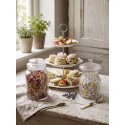 Clayre & Eef Etagere 3 layer Ø 26x31 cm White Ceramic