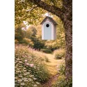 Clayre & Eef Birdhouse 15x10x22 cm White Wood