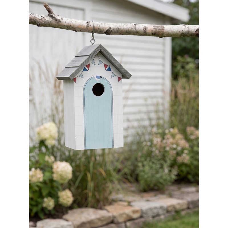 Clayre & Eef Birdhouse 15x10x22 cm White Wood