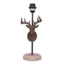 Clayre & Eef Socle de la lampe Ø 20x46 cm Marron Fer Cerf