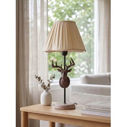 Clayre & Eef Base della lampada Ø 20x46 cm Marrone Ferro Cervo