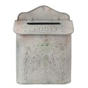 Clayre & Eef Buca delle lettere 26x10x35 cm Grigio Ferro Fiori