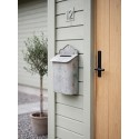 Clayre & Eef Brievenbus 26x10x35 cm Grijs IJzer Bloemen