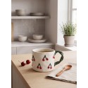 Clayre & Eef Mug 200 ml Beige Céramique Cerises