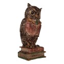 Clayre & Eef Money Box Owl 16x15x35 cm Brown Plastic