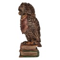Clayre & Eef Money Box Owl 16x15x35 cm Brown Plastic