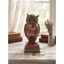 Clayre & Eef Money Box Owl 16x15x35 cm Brown Plastic