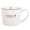 Clayre & Eef Mug 275 ml White Porcelain Heart