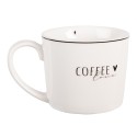 Clayre & Eef Mug 275 ml White Porcelain Heart