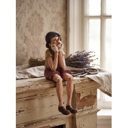 Clayre & Eef Statuetta Pinocchio 14x8x29 cm Marrone Poliresina