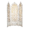 Clayre & Eef Room Divider 124x186 cm White Gold colored Wood