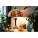 Lumilamp Pied de lampe lampe de table Tiffany Ø 17x60 cm Marron Plastique