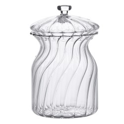 Clayre & Eef Vorratsglasdeckel Ø 9x15 cm Glas