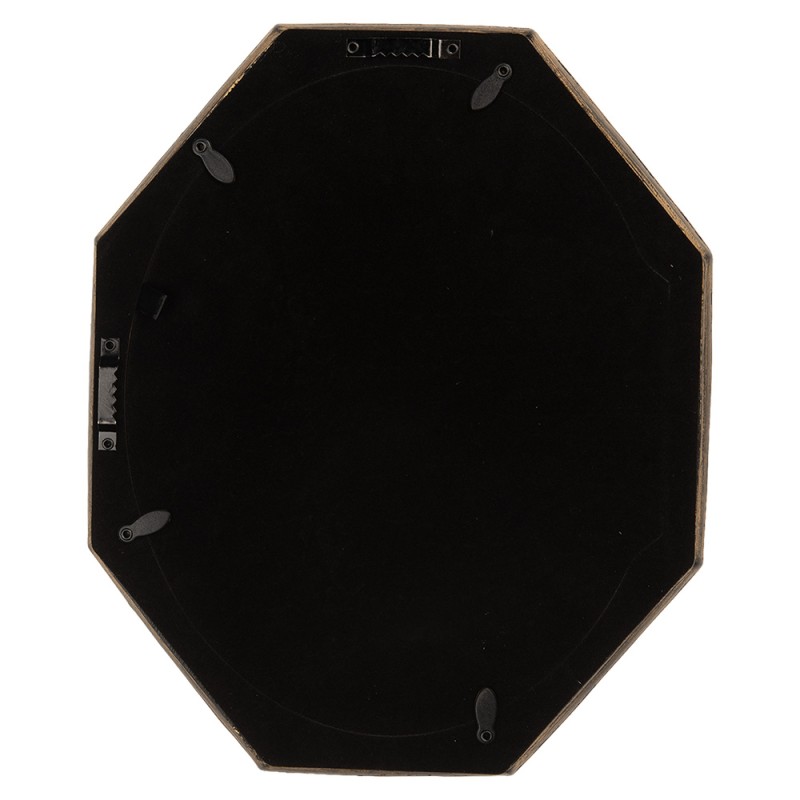 Clayre & Eef Painting 25x3x30 cm Black Plastic Flowers