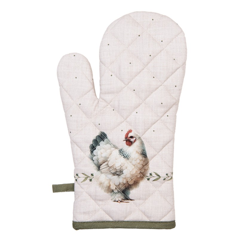 Clayre & Eef Presina da forno 18x30 cm Beige Cotone