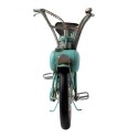 Clayre & Eef Decoratie Miniatuur Motor 27x9x17 cm Blauw IJzer