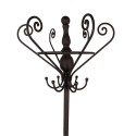 Clayre & Eef Attaccapanni da terra 180 cm Marrone Ferro