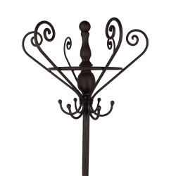 Clayre & Eef Attaccapanni da terra 180 cm Marrone Ferro