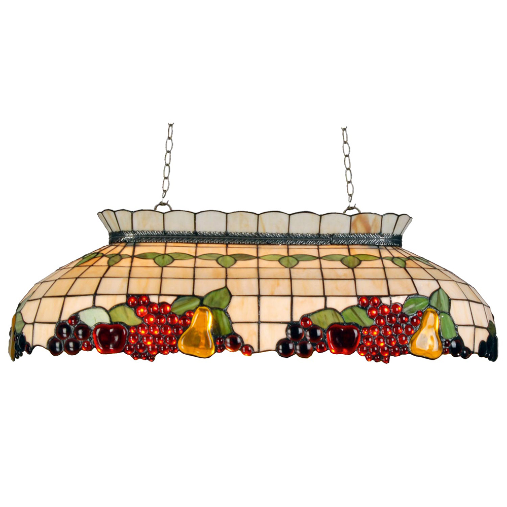 Lumilamp Hanglamp Tiffany 94x41x115 cm Beige Rood Metaal Fruit afbeelding