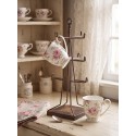 Clayre & Eef Tasse 200 ml Beige Rosa Porzellan Blumen