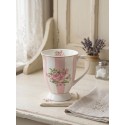 Clayre & Eef Tazza 300 ml Rosa Viola Porcellana Rose