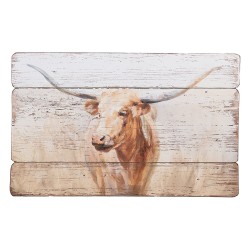 Clayre & Eef Quadro 71x3x46 cm Beige Legno Mucca