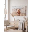Clayre & Eef Quadro 71x3x46 cm Beige Legno Mucca