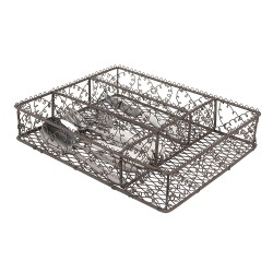 Clayre & Eef Range-couverts 31x25x7 cm Marron Métal