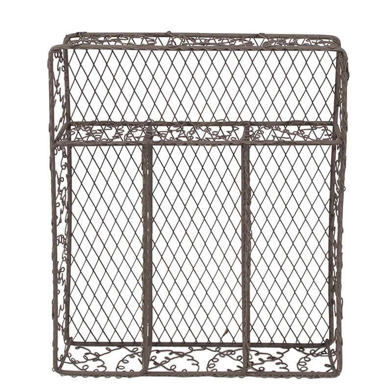 Clayre & Eef Range-couverts 31x25x7 cm Marron Métal