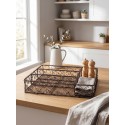 Clayre & Eef Range-couverts 31x25x7 cm Marron Métal